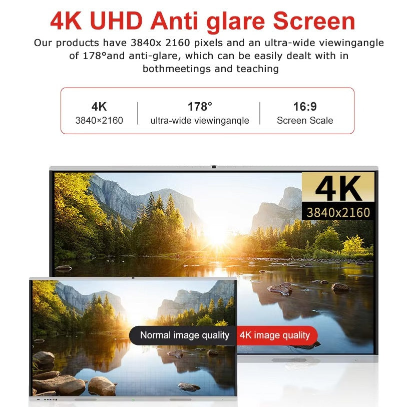 Interactive White Board School TV Touch Screen Monitor Interactive Display Smart Board Office