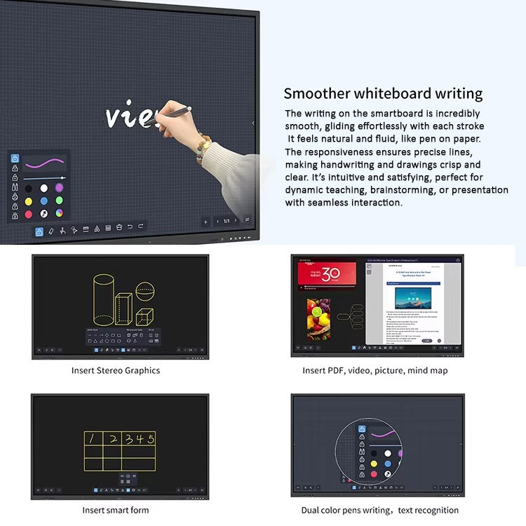 Interactive White Board School TV Touch Screen Monitor Interactive Display Smart Board Office