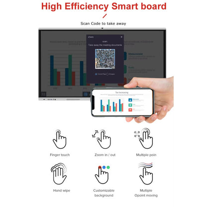 Interactive White Board School TV Touch Screen Monitor Interactive Display Smart Board Office